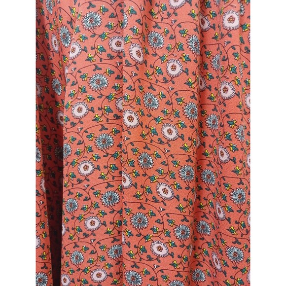 Max Studio Floral Print Cottage Core Tie Front Blouse  Size 1X - Picture 3 of 9